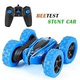 Beetest Voiture Telecommandé Enfant, 4WD Voiture RC Telecommandée Enfant Stunt Car Radiocommandée Voiture Telecommandé 360 Degré Tourné Rotation Jouet pour des Garçon Enfants (Bleu)